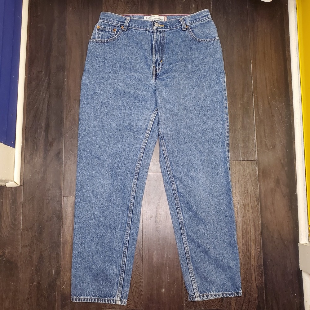 Vintage Levis 550 Relaxed Fit Tapered Leg Jeans Women's Size 14 M Mom Jeans